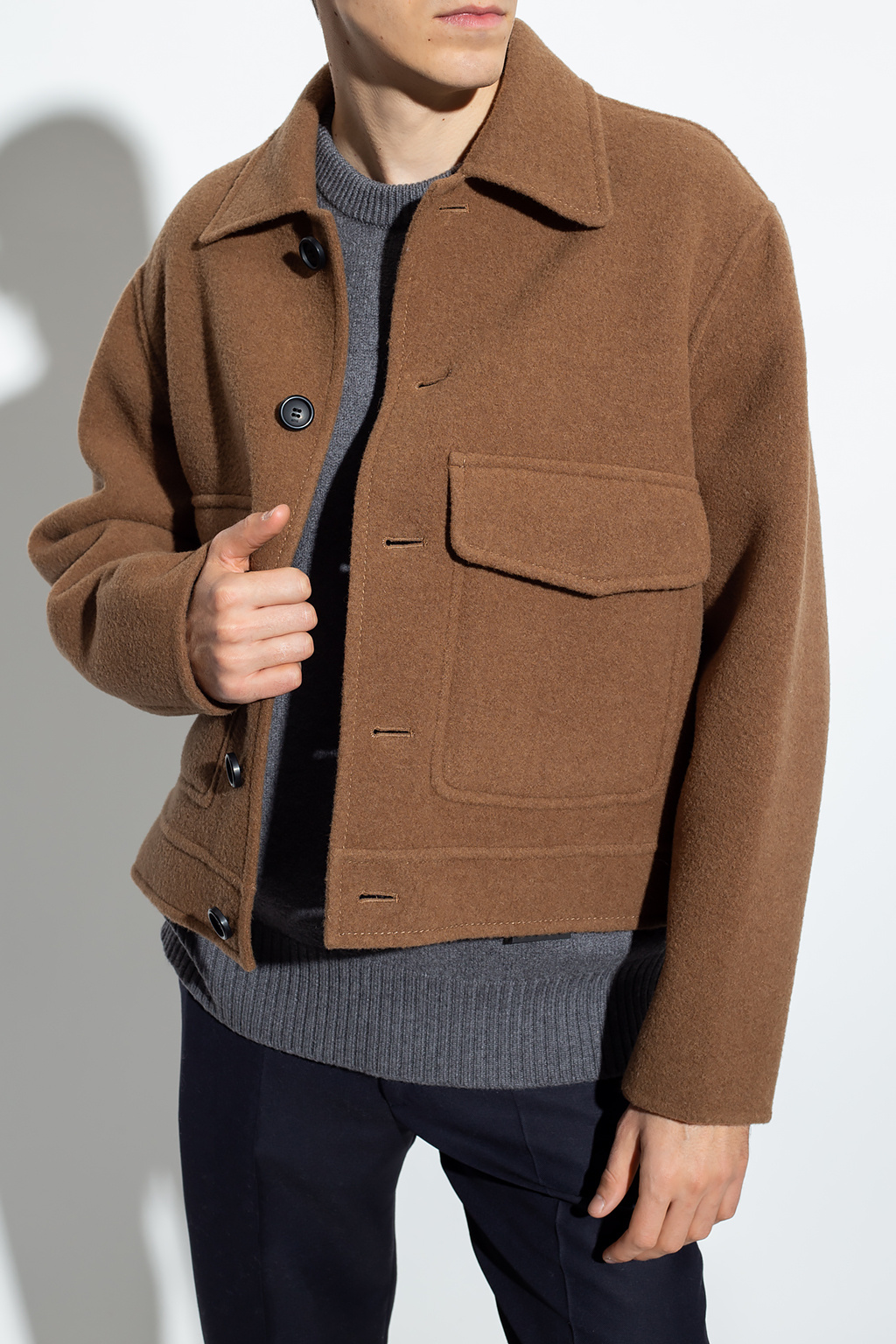 Ami wool bomber clearance jacket